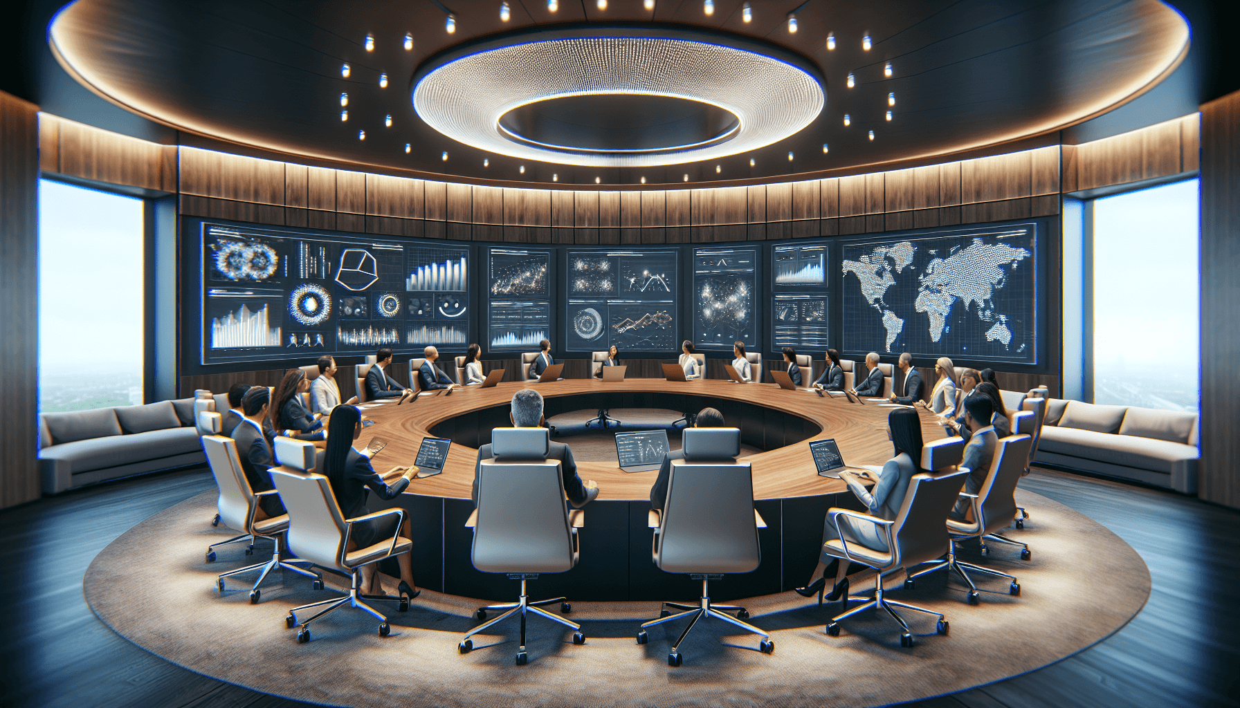 High-tech conference room