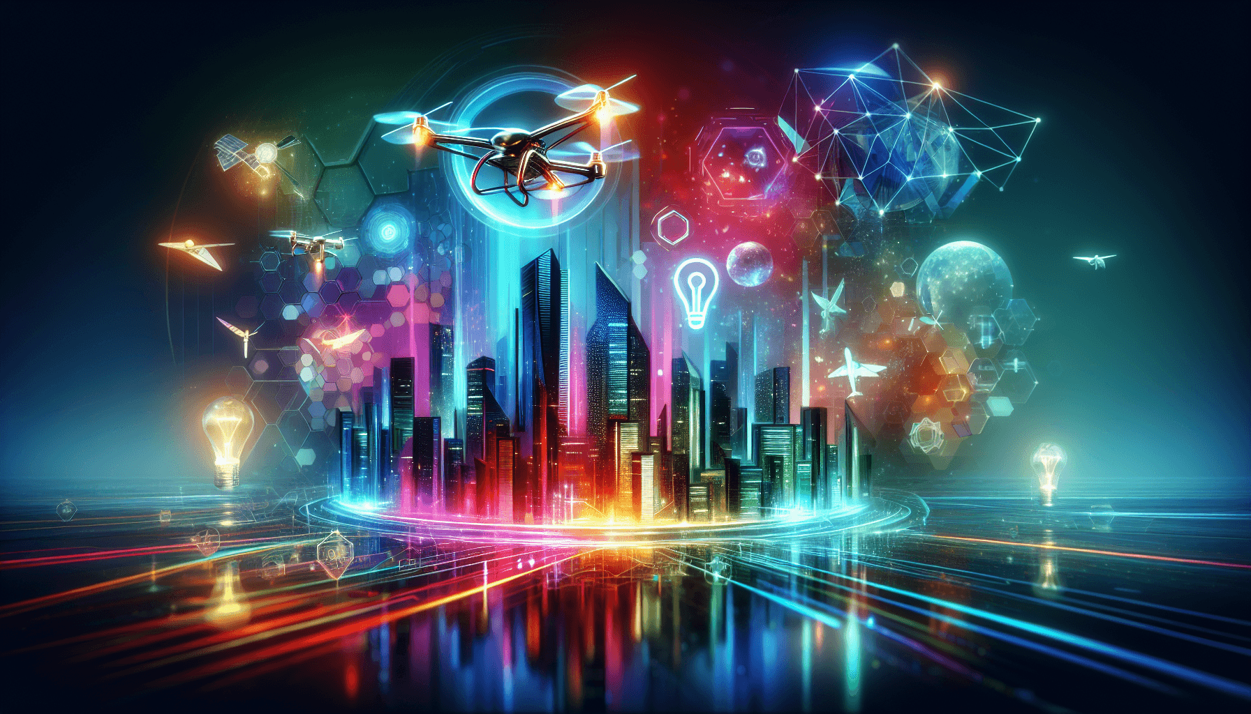 Futuristic technology concept